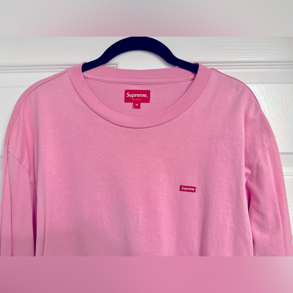 Supreme M Pink Long Sleeve